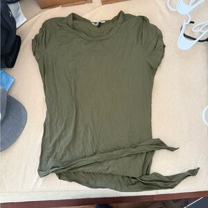 Fashion Nova Khaki Short Sleeve Top